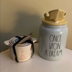 Rae Dunn Disney Princess Measuring Cups Set and a Princess canister